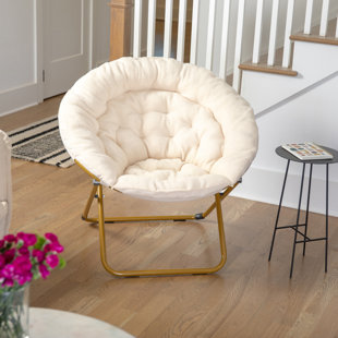 Faux fur round discount chair